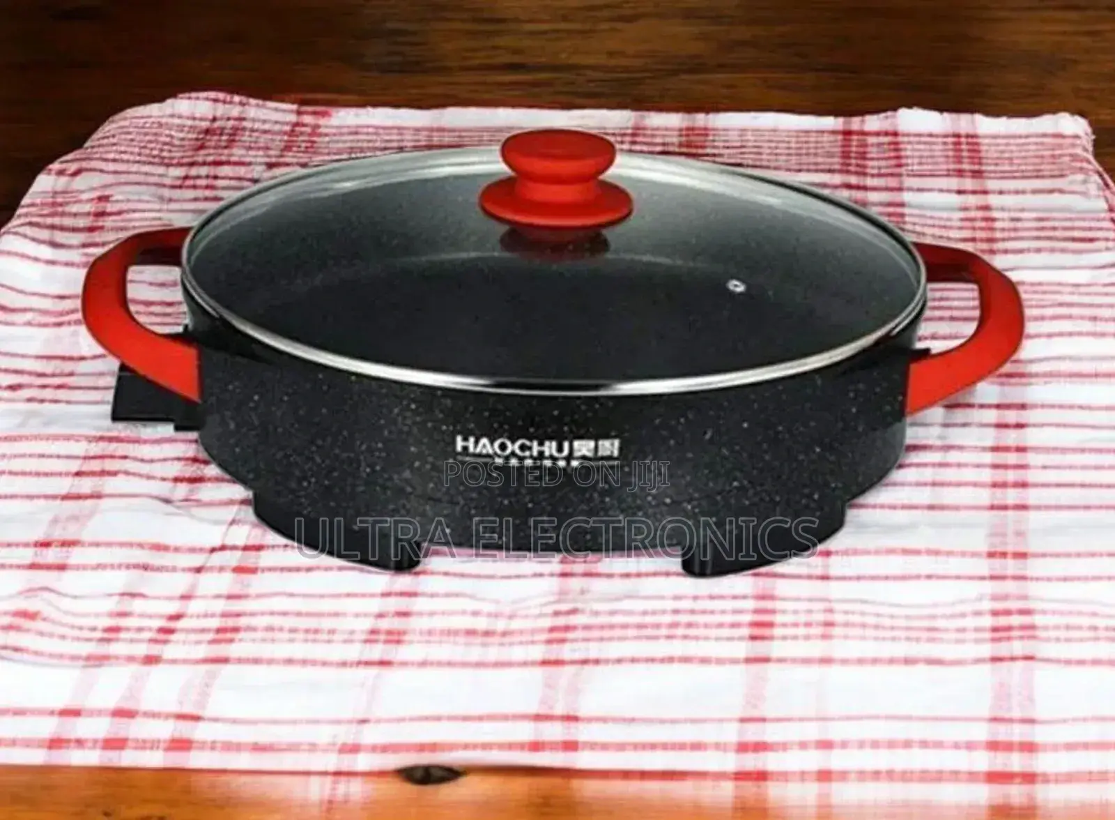 Haochu Ceramic Electric Pizza Pan. It Is Ideal for Cooking Pizza