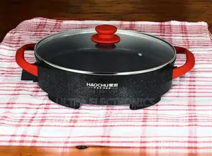 Haochu Ceramic Electric Pizza Pan. It Is Ideal for Cooking Pizza
