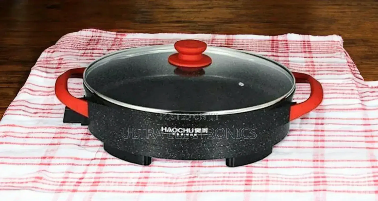 Haochu Ceramic Electric Pizza Pan. It Is Ideal for Cooking Pizza