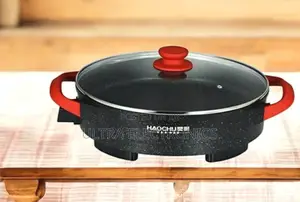 Haochu Ceramic Pizza Pan. Ideal for Shawarma, Bread, Fried Foods.
