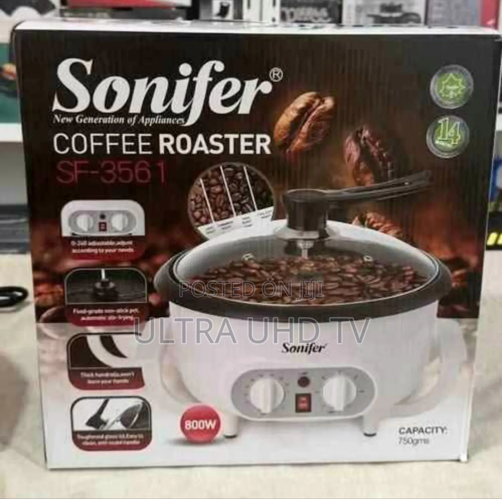 This Is a Sonifer Sf-3561 Electric Coffee Roaster. Capacity 750 Grams