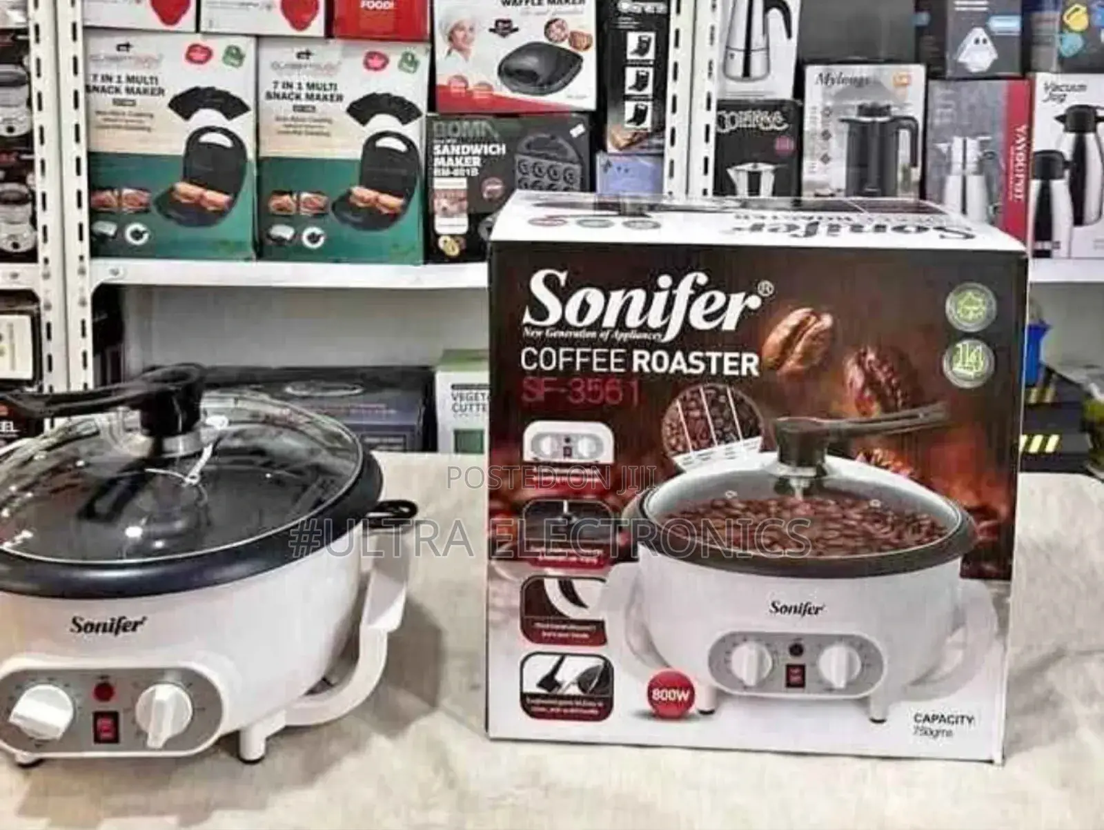 This Is a Sonifer Sf-3561 Electric Coffee Roaster. Capacity 750 Grams