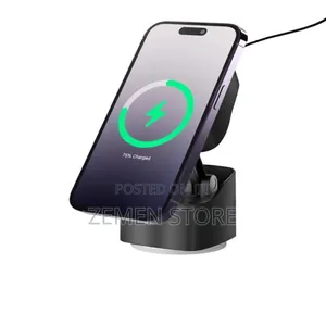 Virton 15w Wireless Car Charger የመኪና ስልክ መያዣ - Magnetic Vacuum