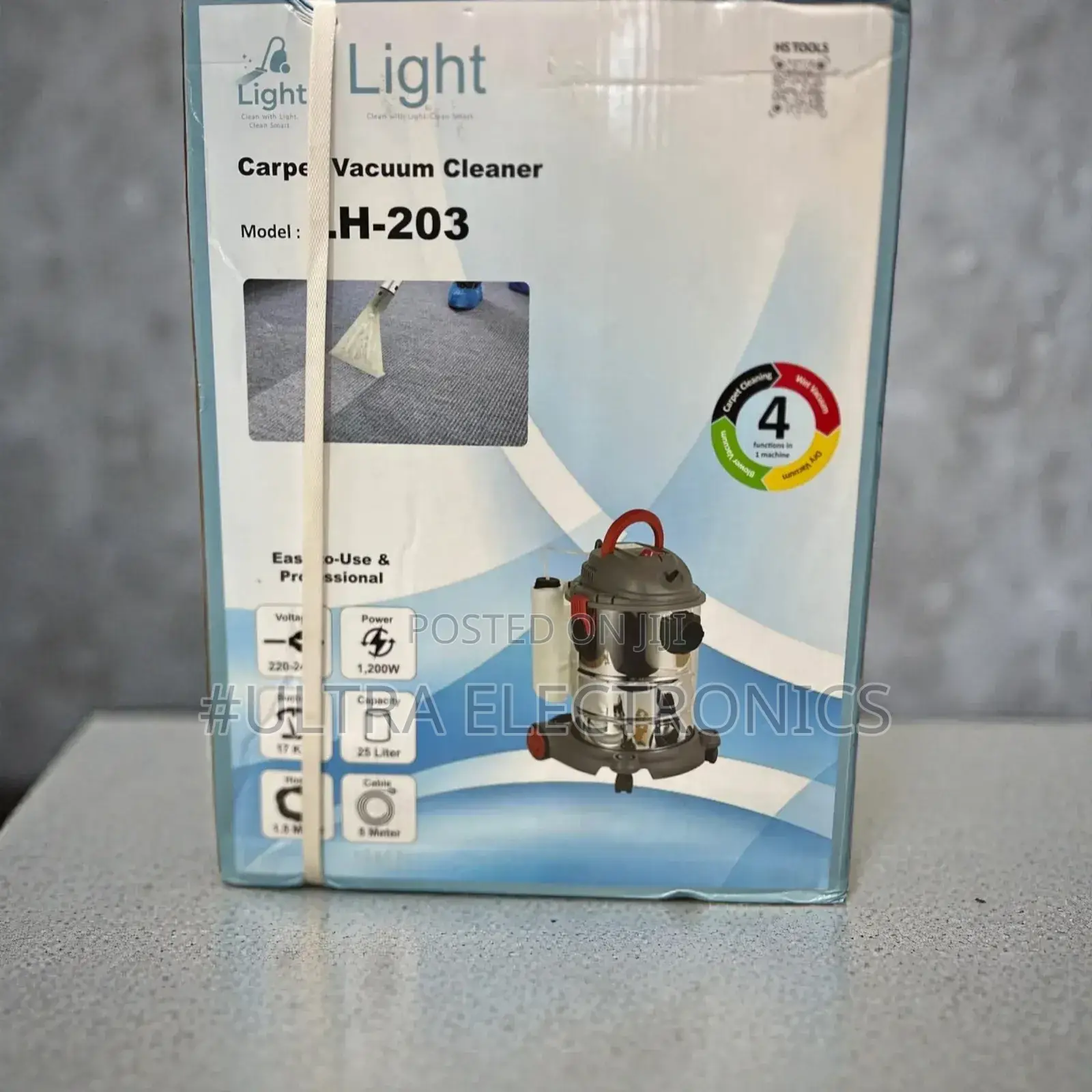 Light "4 in 1" Carpet Vacuum Cleaner, Model H-203. It Is Designed