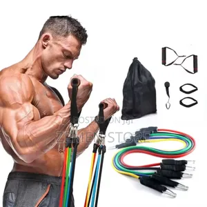 Power Resistance Band - ሁሉንም ስፖርት በቤትዎ ለመስራት (5pcs Set)