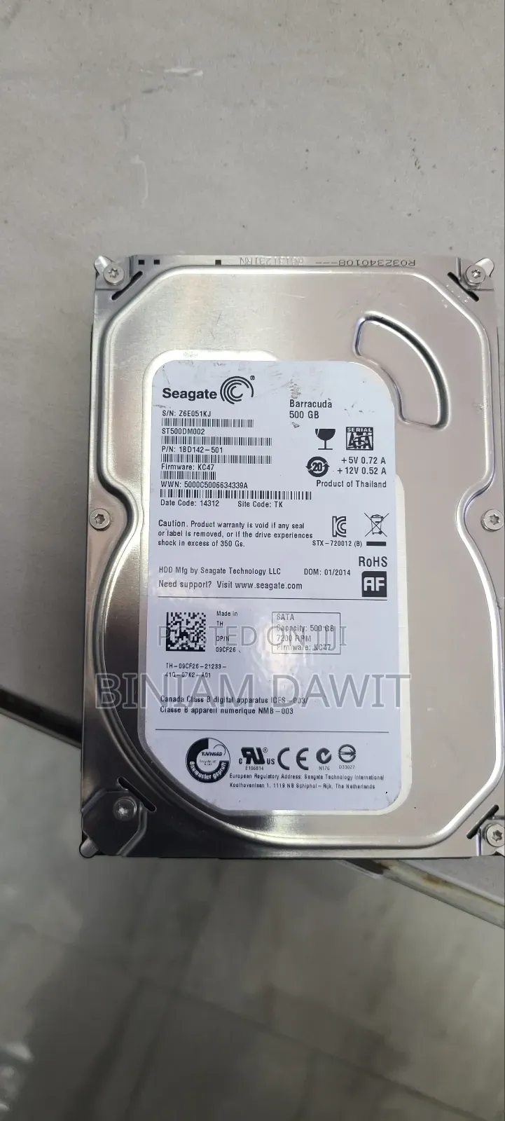 Internal Hard Disk (Hdd)