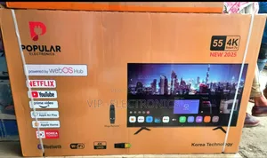 55 Inch Tv Popular Smart Weboss Hub New 2025 Model Original Tv