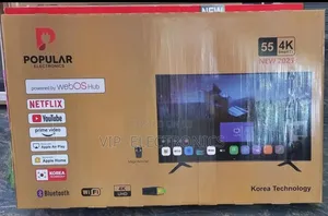 55 Inch Tv Popular Smart Weboss Hub New 2025 Model Original Tv