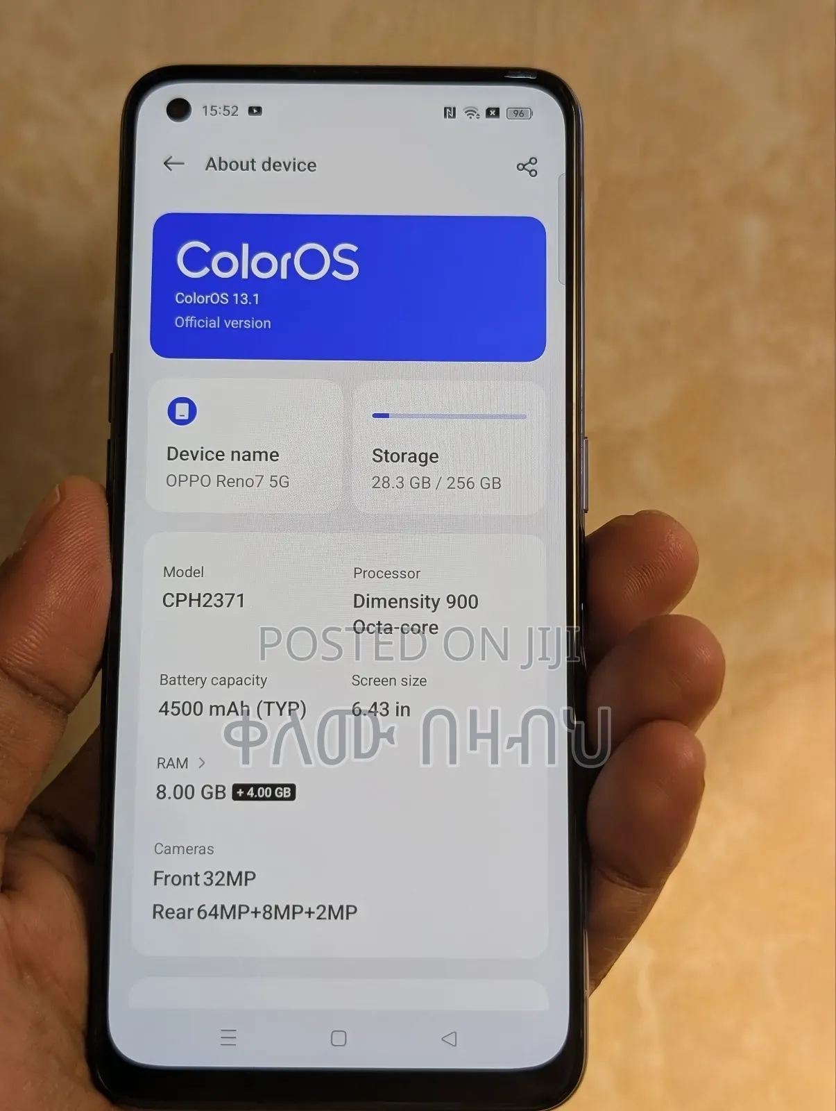 New Oppo Reno7 5G 256 GB Blue