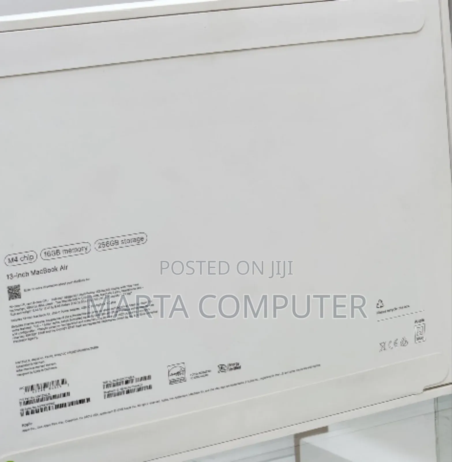 New Laptop Apple MacBook Air 2025 M4 13-Inch 16GB Apple M4 SSD 256GB