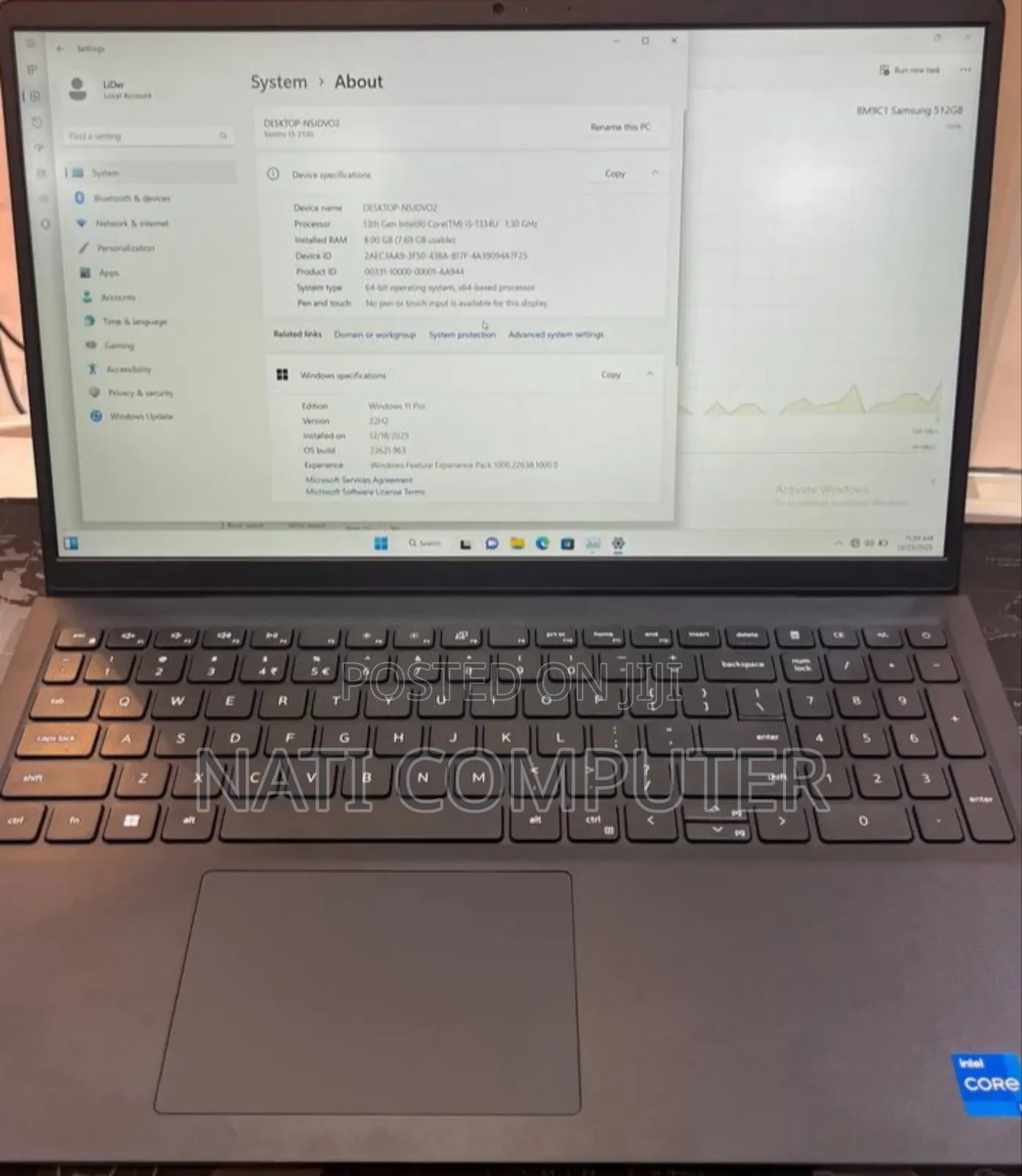 New Laptop Dell Vostro 1014 8GB Intel Core I5 SSD 512GB