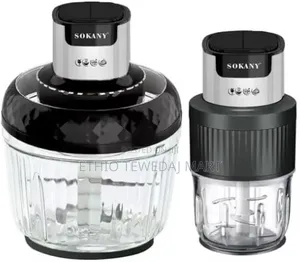 Sokany Glass Chopper 800w 2 Jugs (3l + 1/2l)