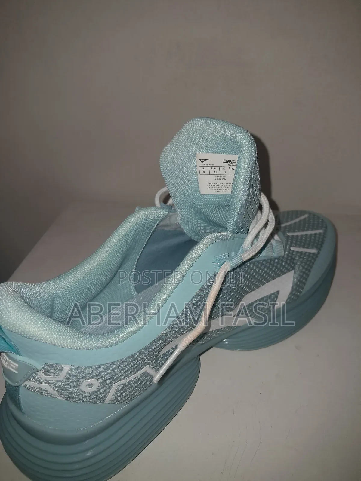 Brand New Baby Claws-Blue Drip Sneakers