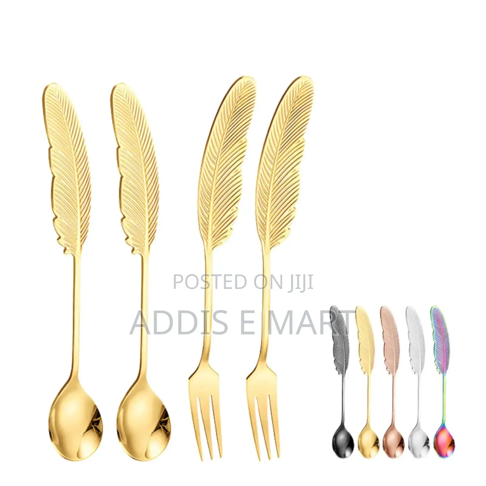 6pics Gold Spoon