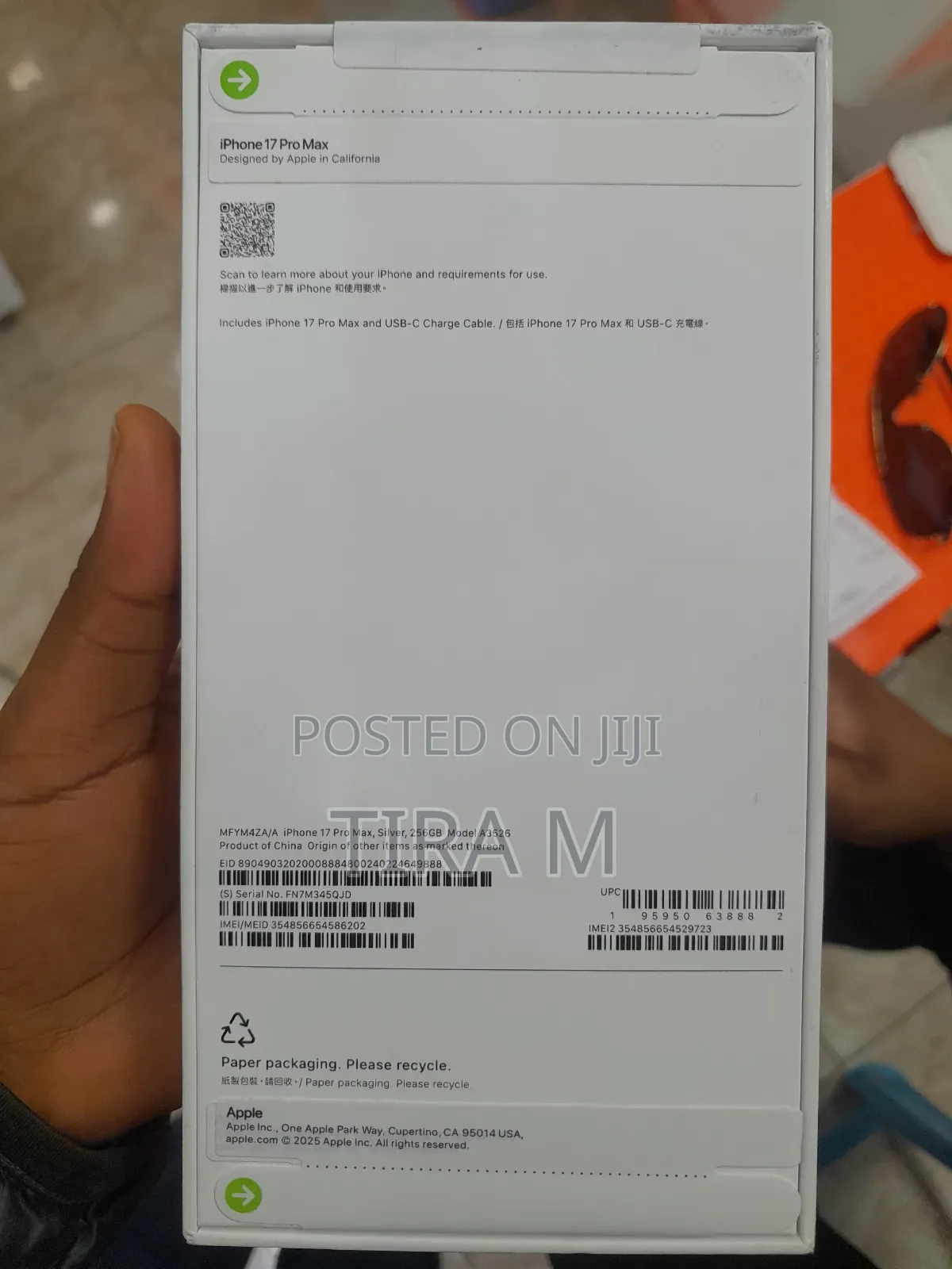 New Apple iPhone 17 Pro Max 256 GB Silver