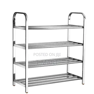ባለ 4 ደረጃ ጫማ መደርደሪያ 4 Layer Stainless Steel Shoes Rack