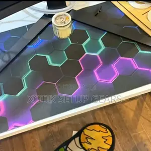 Hexagonal Honeycomb Themed Mouse Pad for Gamers and Office - Desk Mat