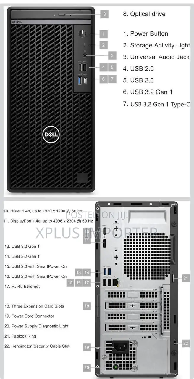 New Desktop Computer Dell Optiplex 7020 8GB Intel Core I5 SSD 512GB