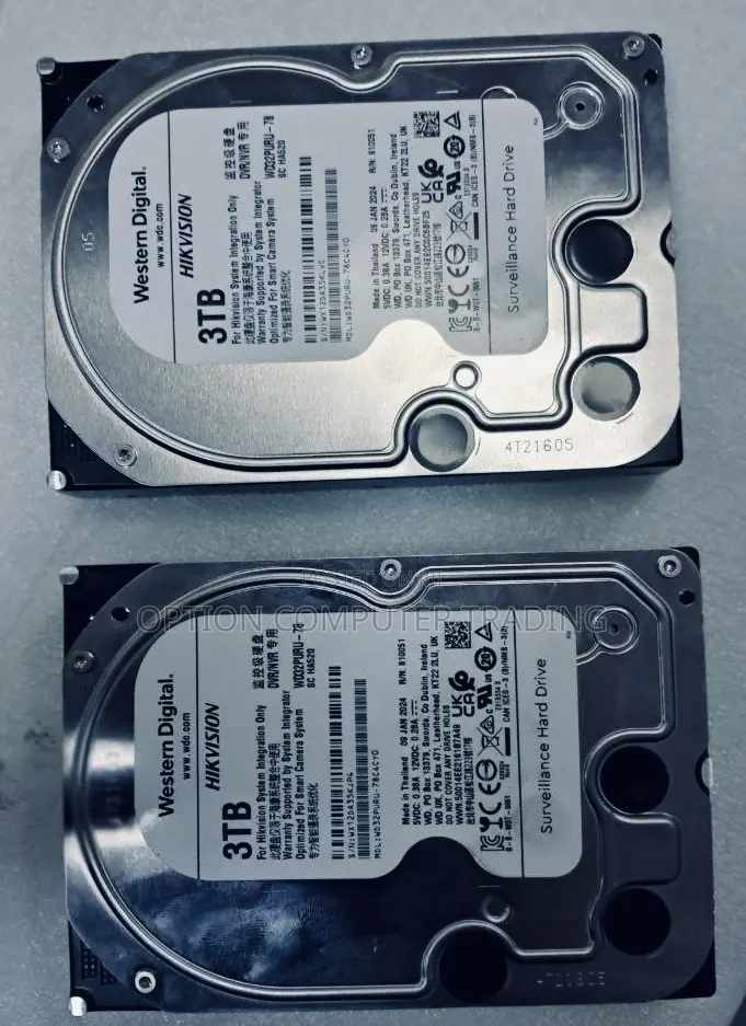 Western Digital 3tb Hikvision Surveillance Hard Drive