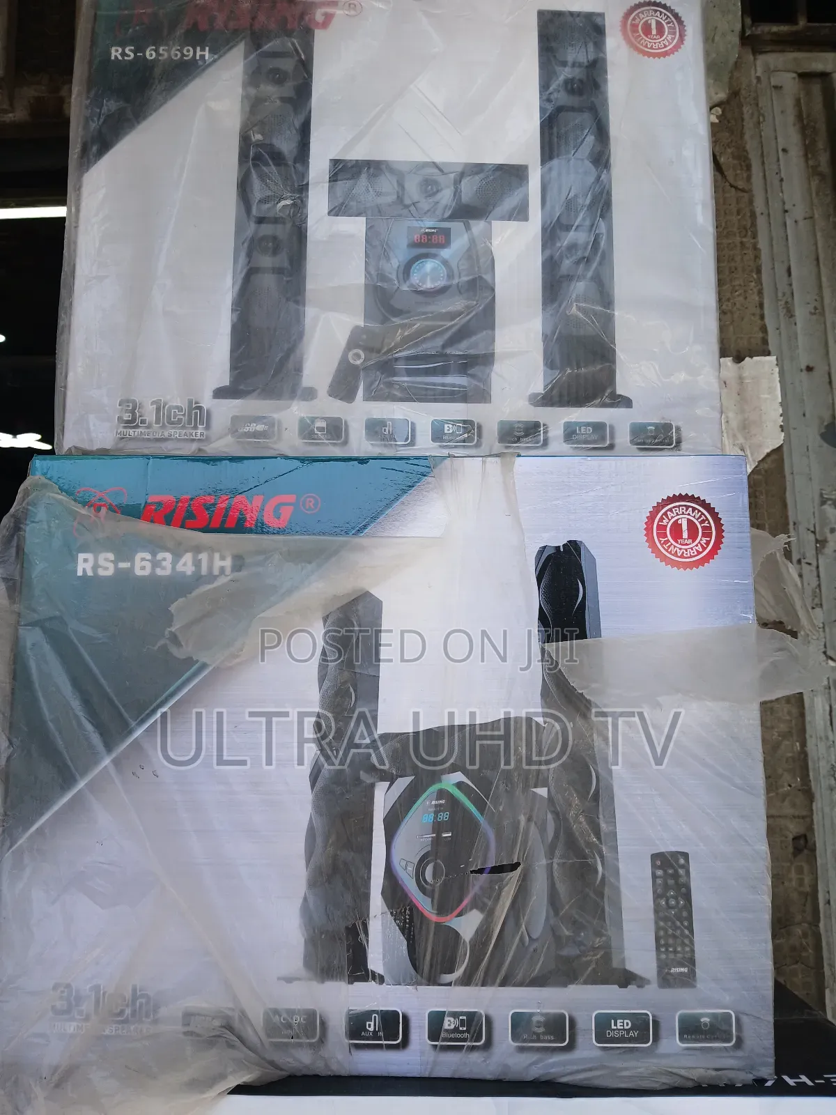 Rising Rs-6341h Multimedia Speaker System, Likely a 3.1-Channel