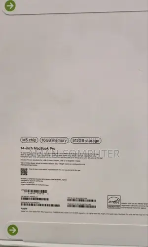 New Laptop Apple Macbook Pro 2025 M5 14-Inch 16GB Apple M5 SSD 512GB