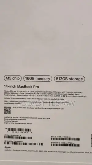 New Laptop Apple MacBook Pro M1 16GB Intel Core I7 SSD 512GB