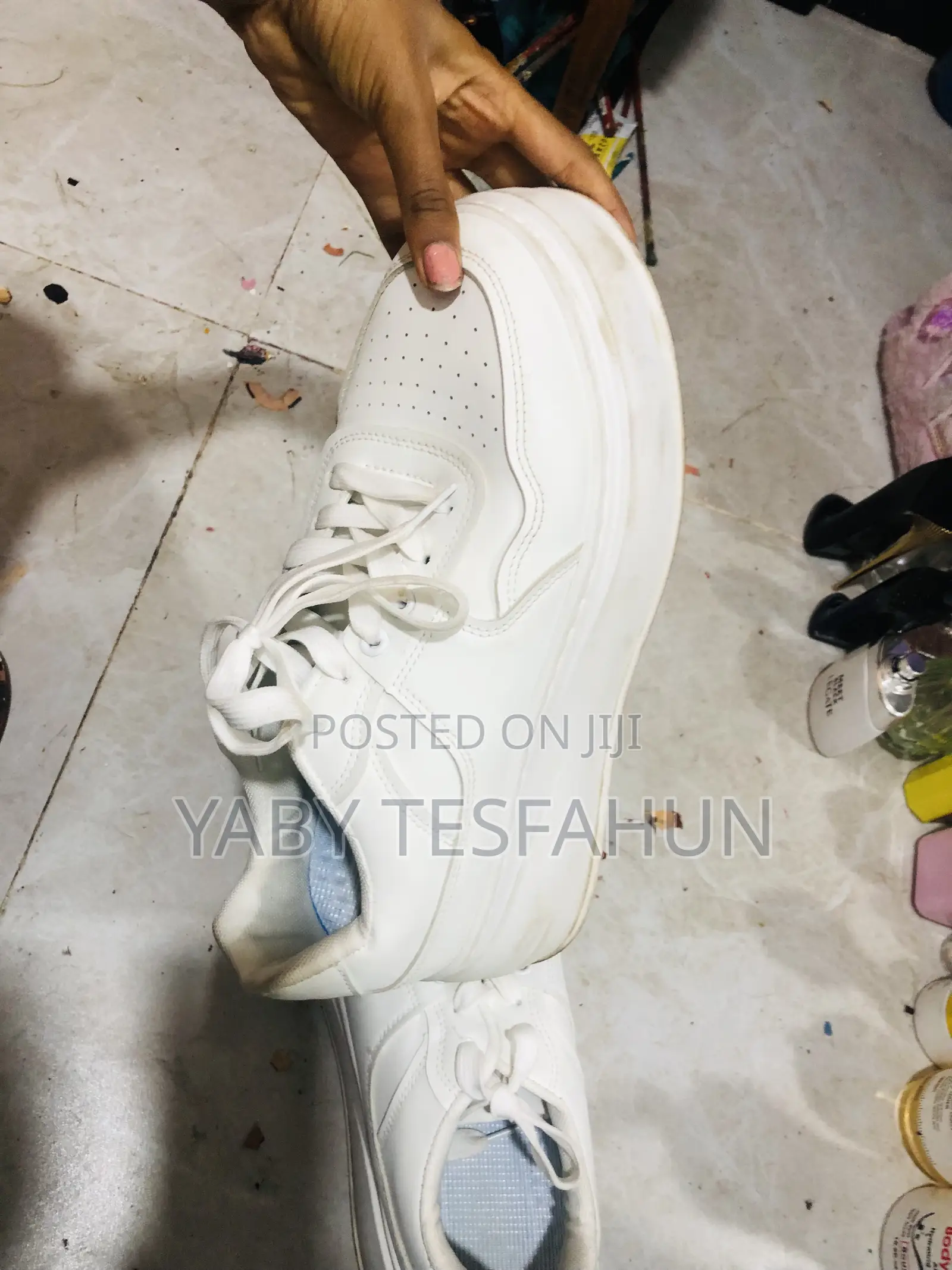 White Mens Shoes Slightly Used