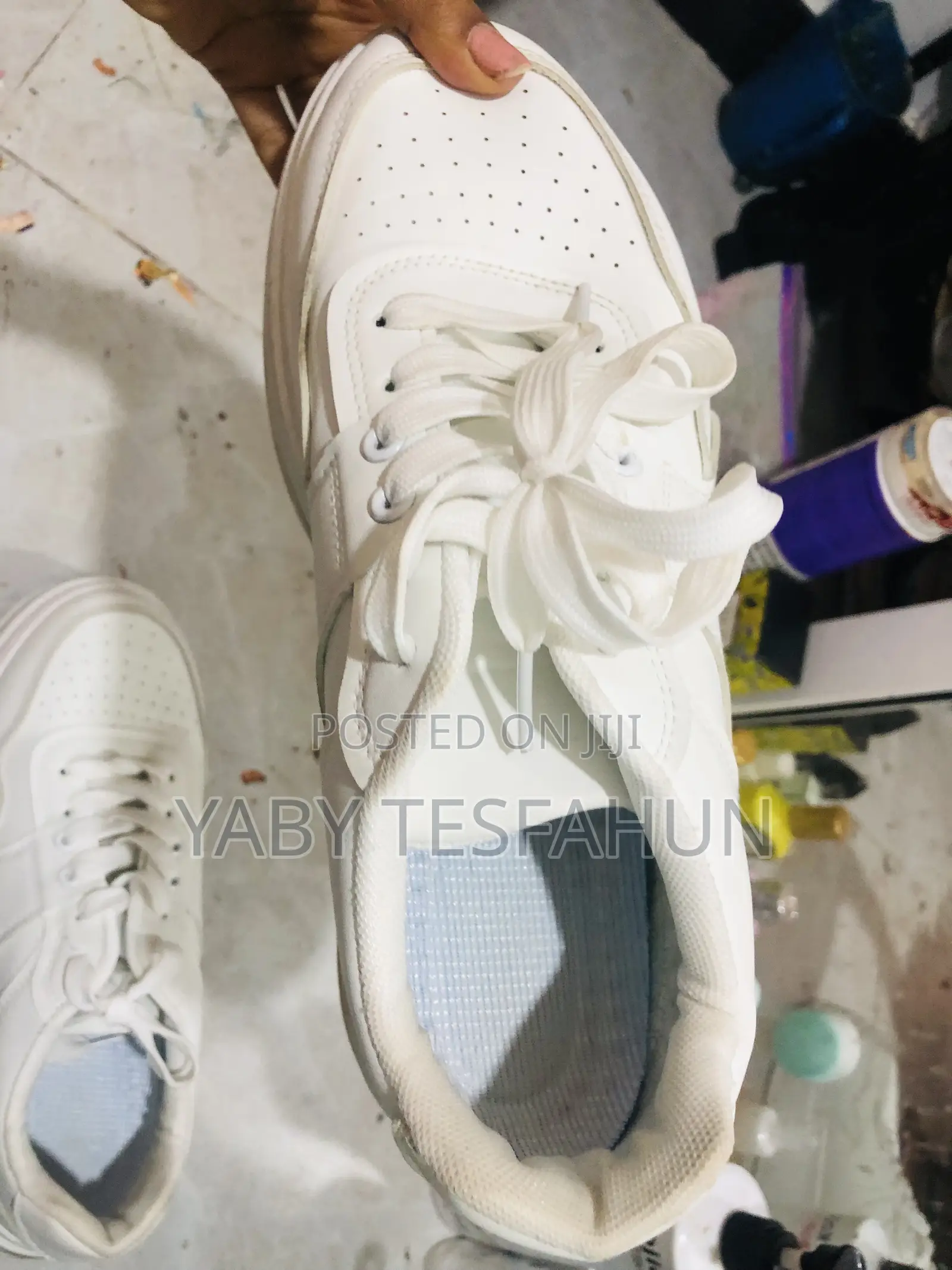White Mens Shoes Slightly Used