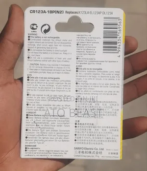 Sanyo Cr123a 3v Lithium Battery It Is a 3-Volt Lithium Battery