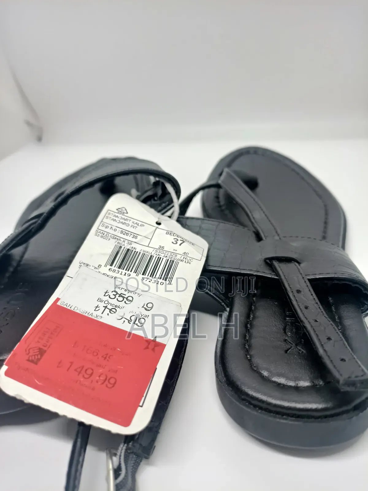 Black Snake Patterned Heeled Sandals