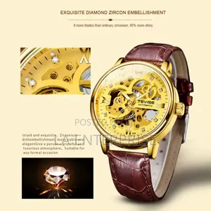Tevise Genuine Leather Watch
