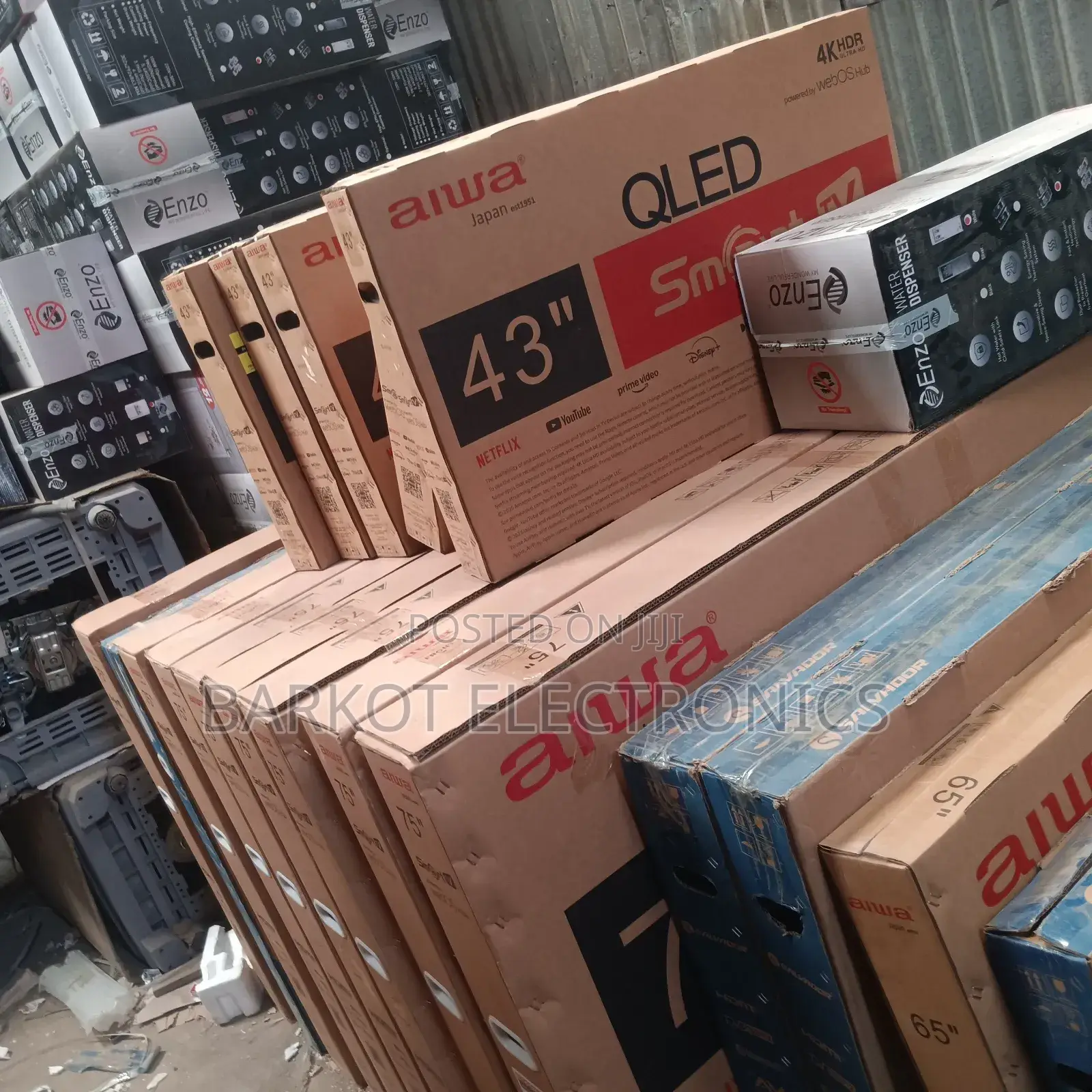 Aiwa Smart Qled Tv 43 Inch Andraid Framless Tv 2025 Model