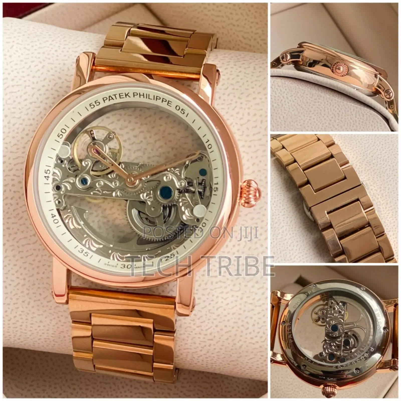 Patek Philippe Original Automatic Metal Belt (Rosegold) Men's Watch