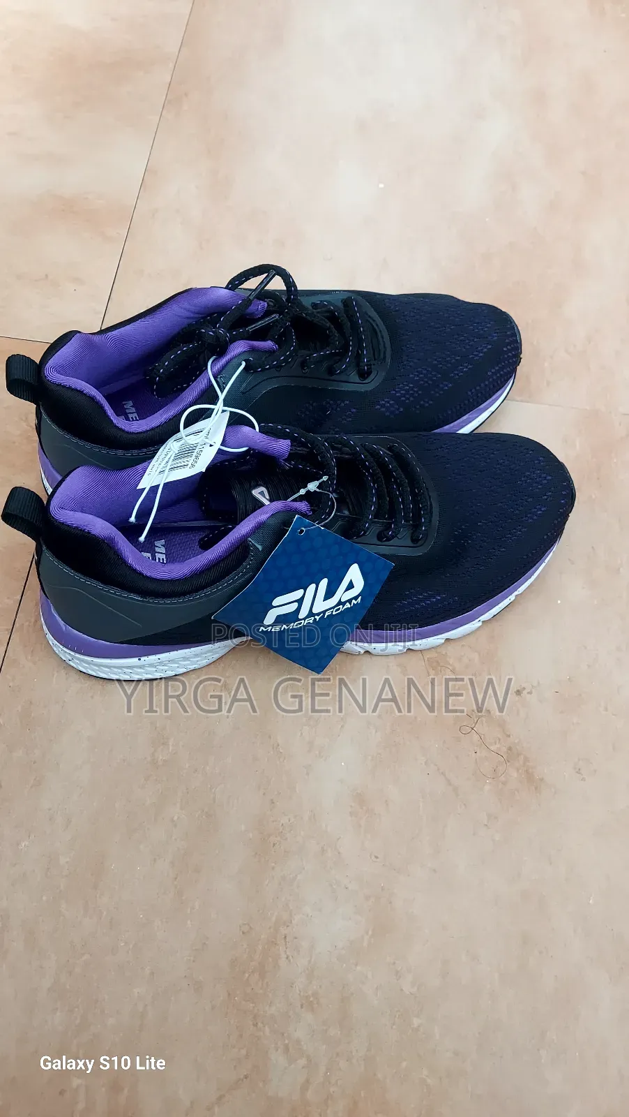 Fila Running Shoes – Black Purple | Brand New