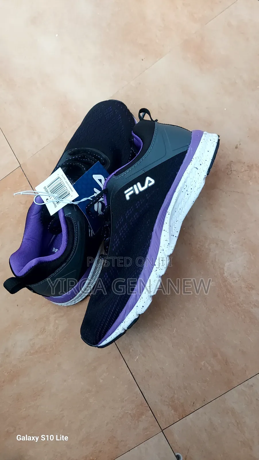 Fila Running Shoes – Black Purple | Brand New