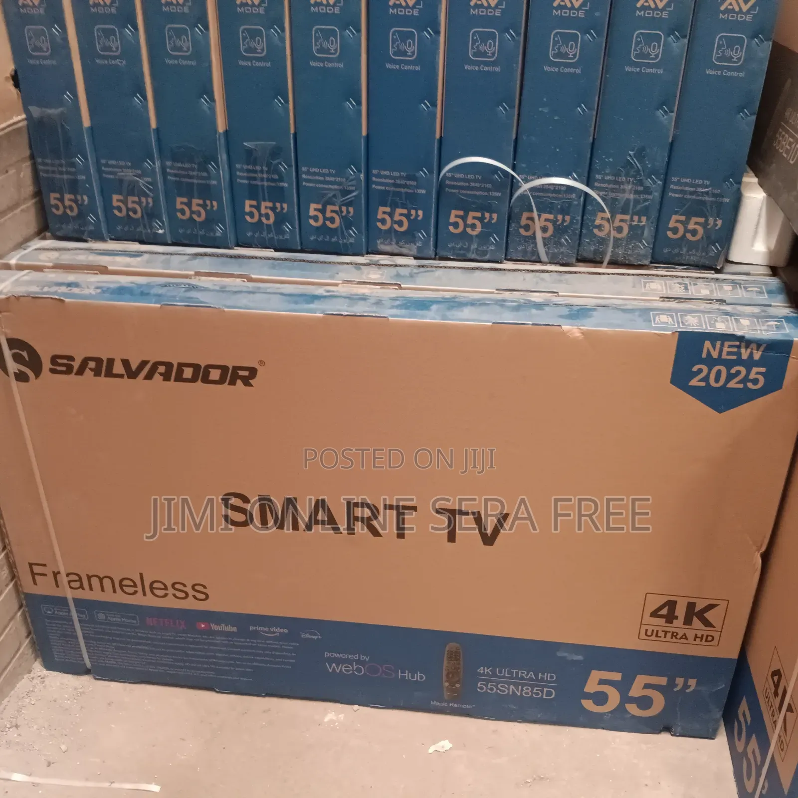 Salvadoor Smart Tv 55 Inch Andraid Framless Tv 2025