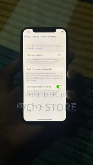 New Apple iPhone X 256 GB Black