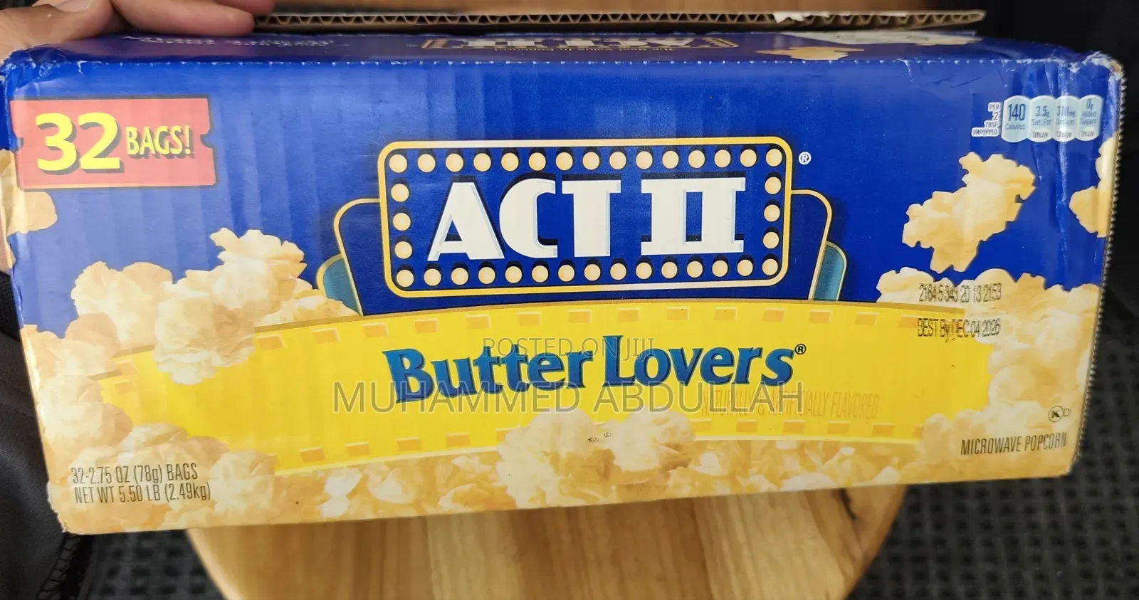 Act Ii Butter Lovers Microwave Popcorn, 2.75 Ounce (32 Pack)