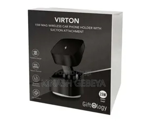 2in1 Virton Magnetic Car Phone Holder With Wireless Charger