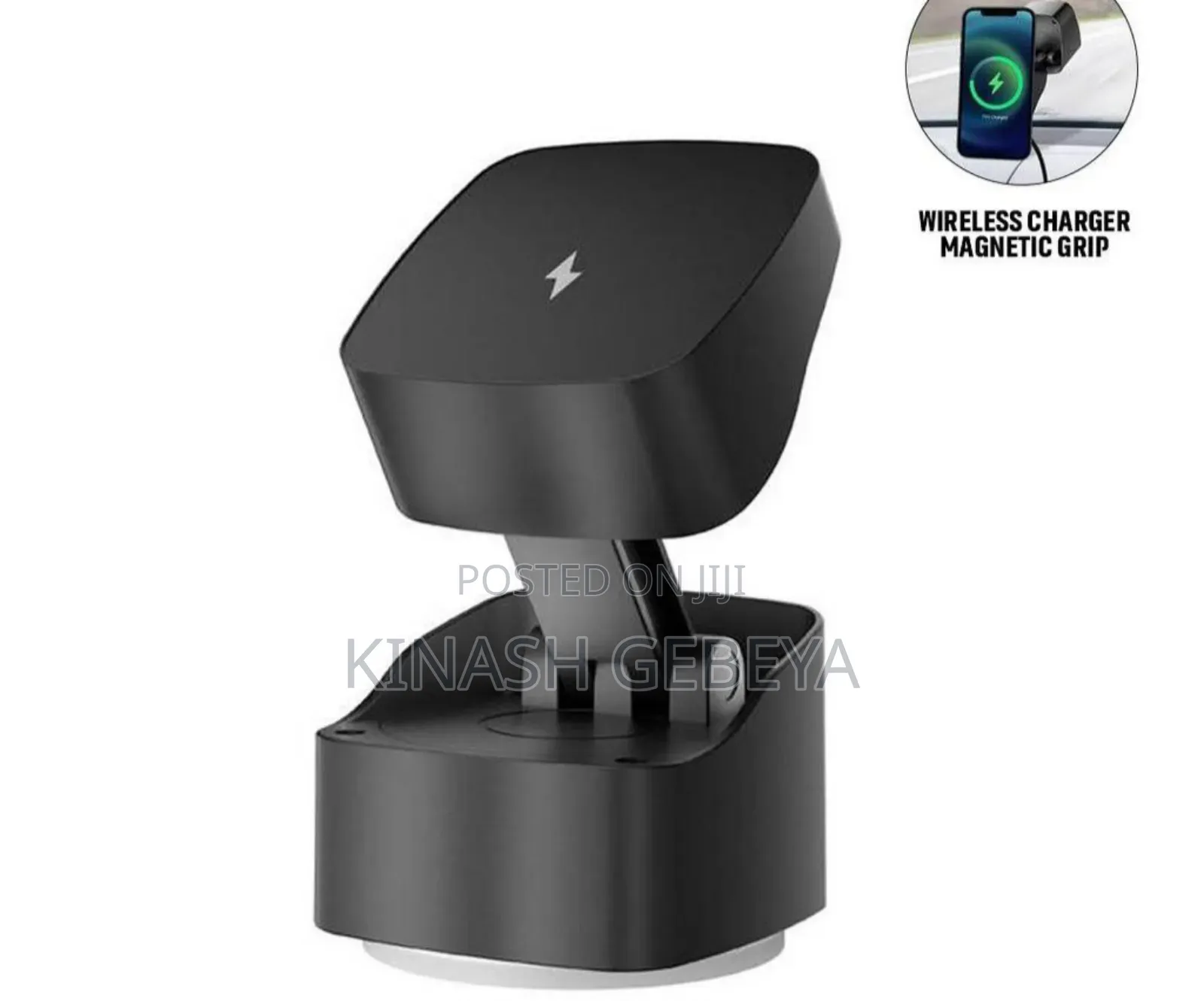 2in1 Virton Magnetic Car Phone Holder With Wireless Charger