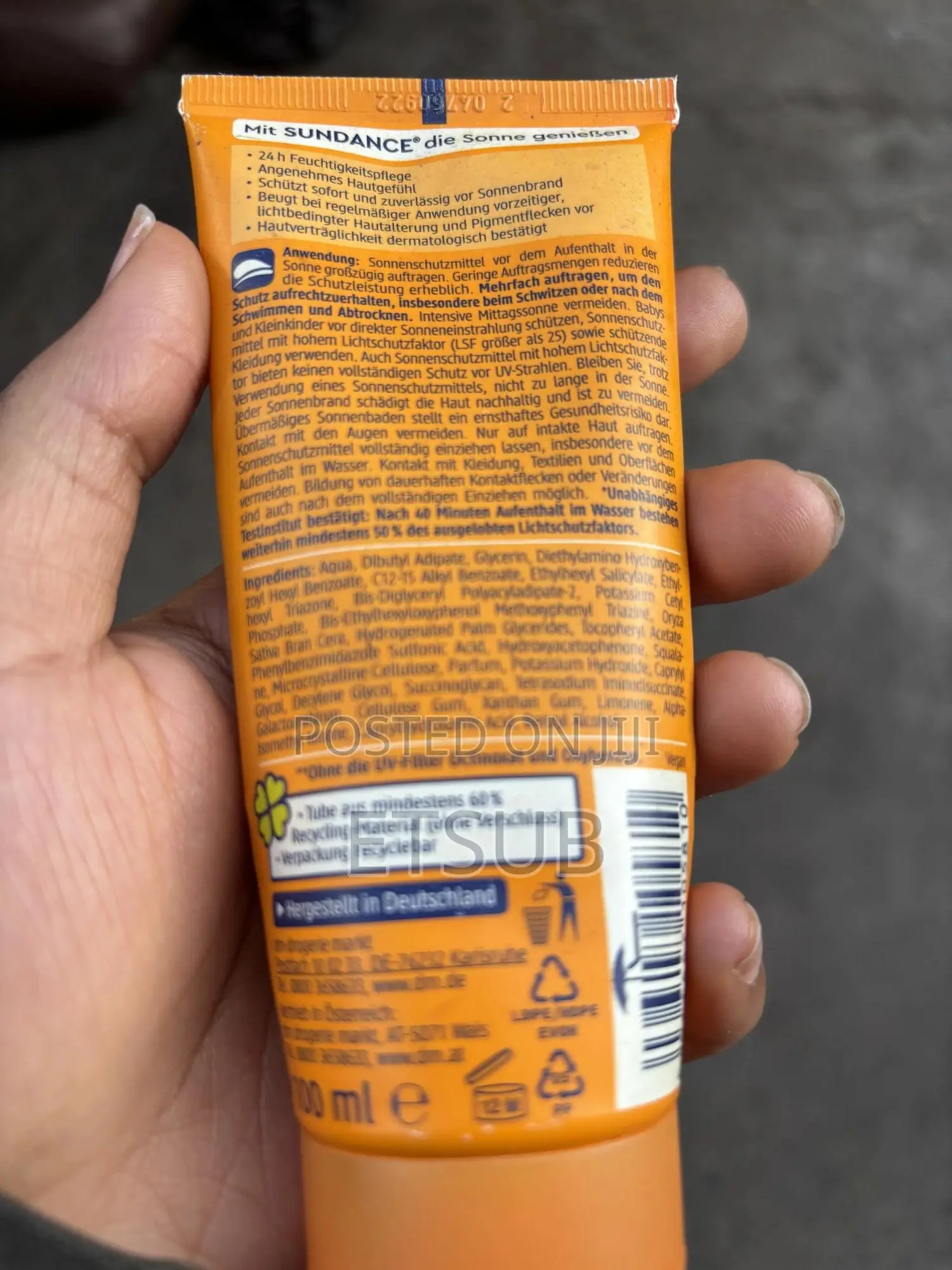 Sun Dance Sunscreen SPF 50+ Made in Germany • 100% Original