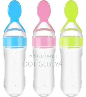 Baby Feeding Bottle Spoon With Container Baby Food Feeder