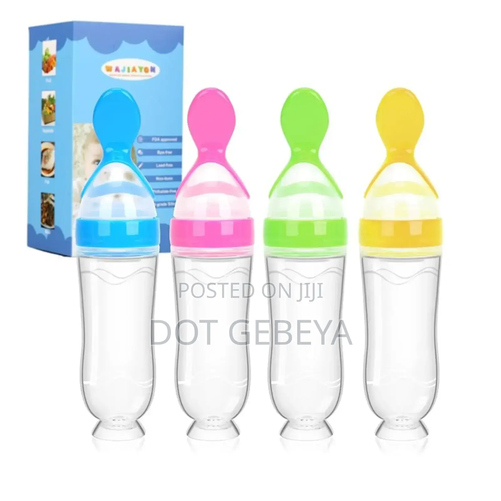 Baby Feeding Bottle Spoon With Container Baby Food Feeder