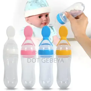 Baby Feeding Bottle Spoon With Container Baby Food Feeder