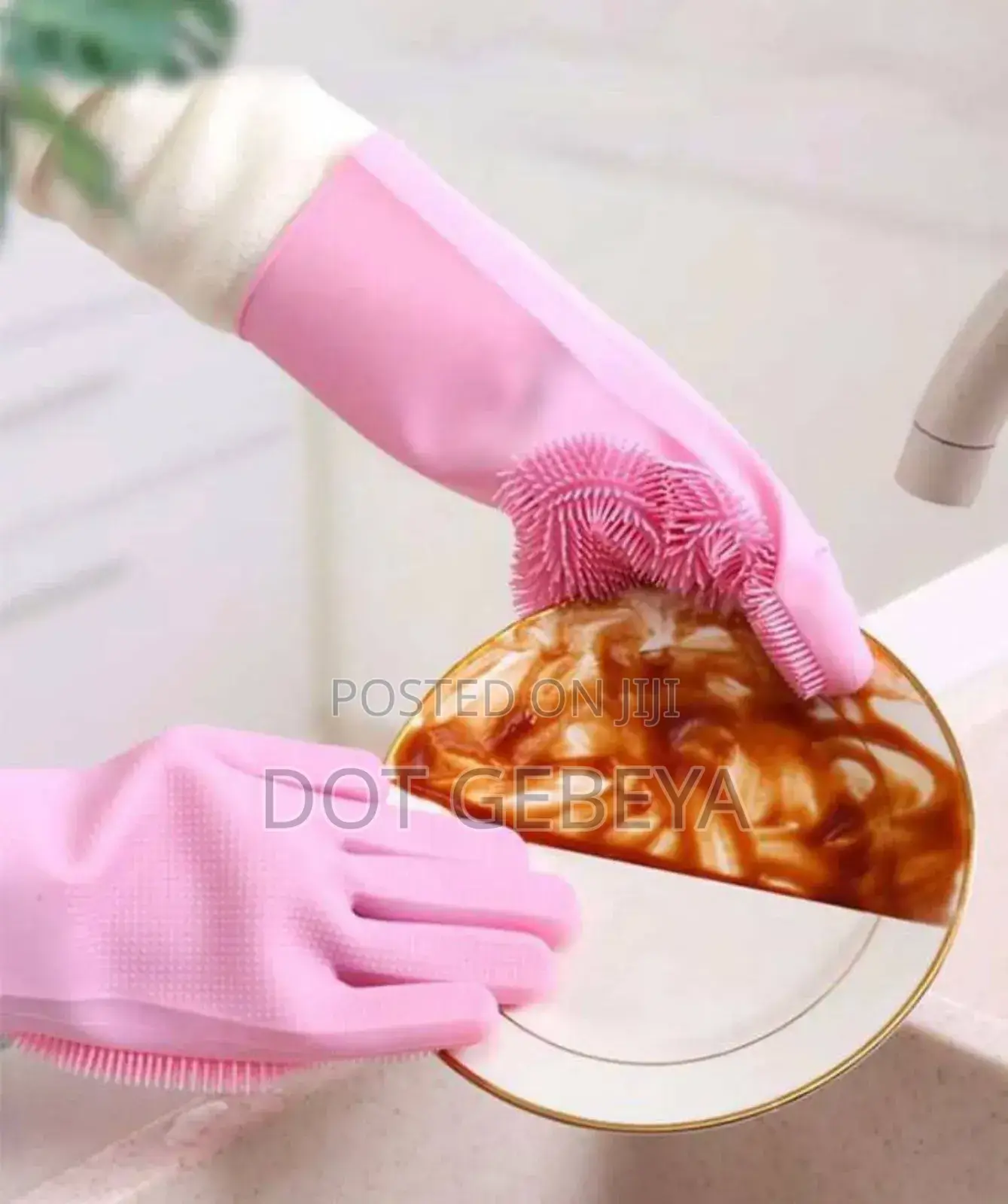 2pcs Silicone Dish Washing Glove