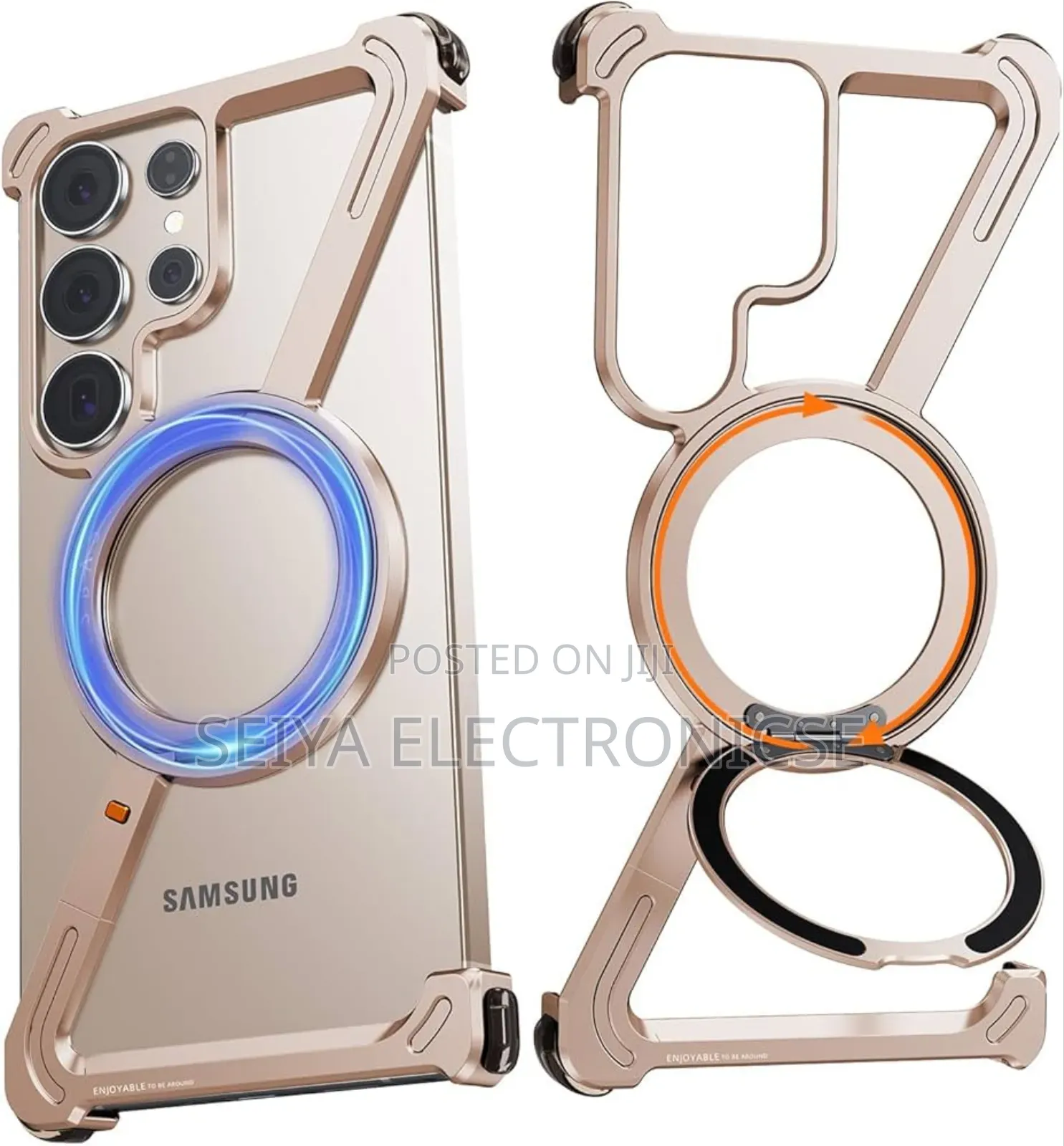 Ultra S24 Case Z- Shap Freamlass Metal Case