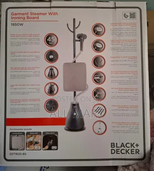 Black Decker 1950w Vertical Garment Steamer