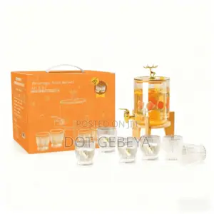 This Is A Seven-piece Set Of Beverage And Juice Barrels (Dispensers).