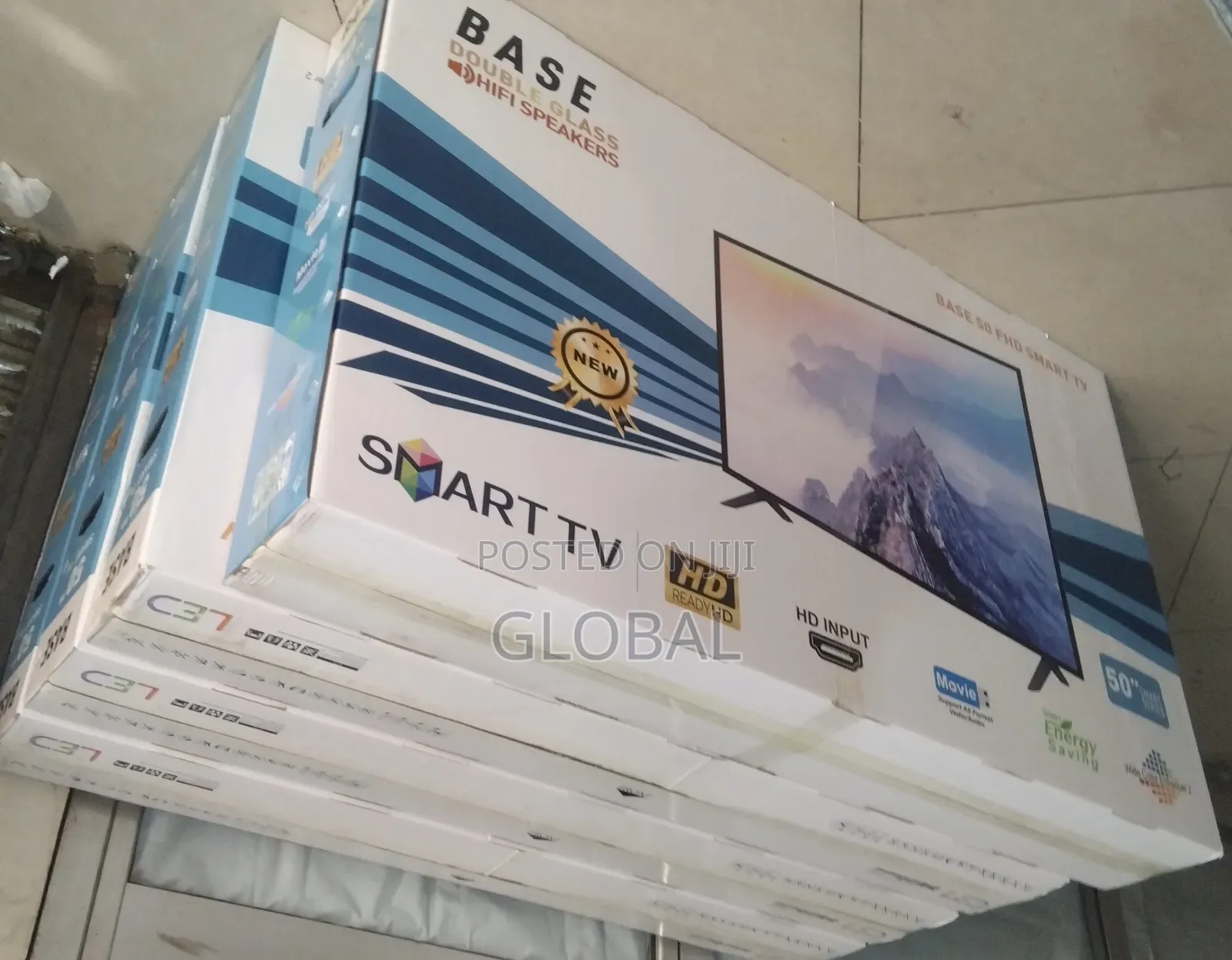 Base 50inch Double Glass Tv