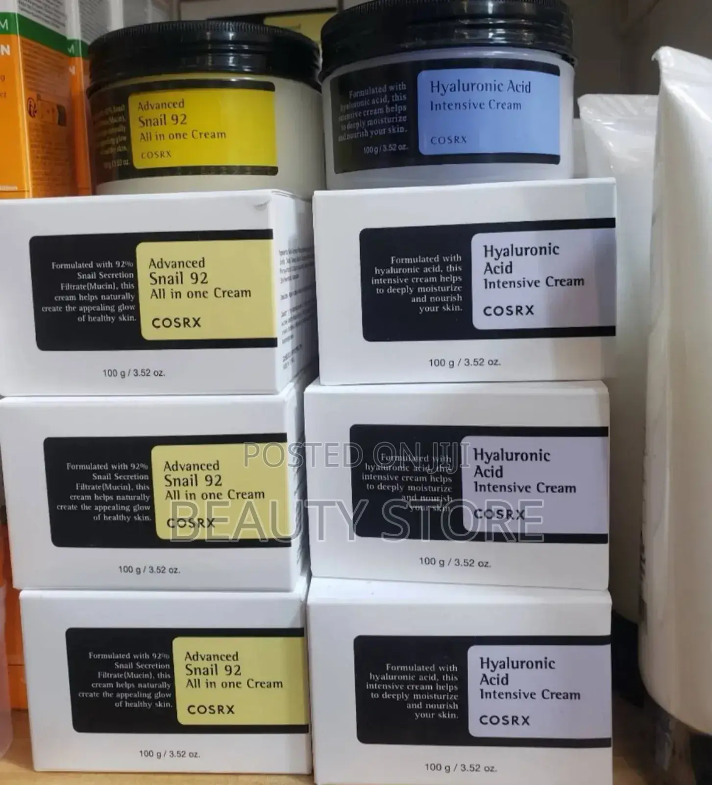 Advanced Snail 92 All in One Cream and Hyaluronic Acid Intensive Cream